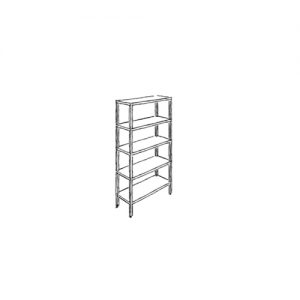 Shelving System with 5 shelves